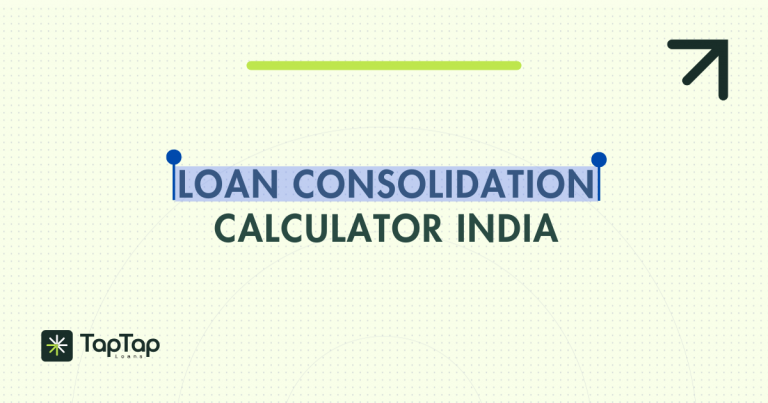 loan consolidation calculator India showing EMI savings, interest calculation and break-even analysis