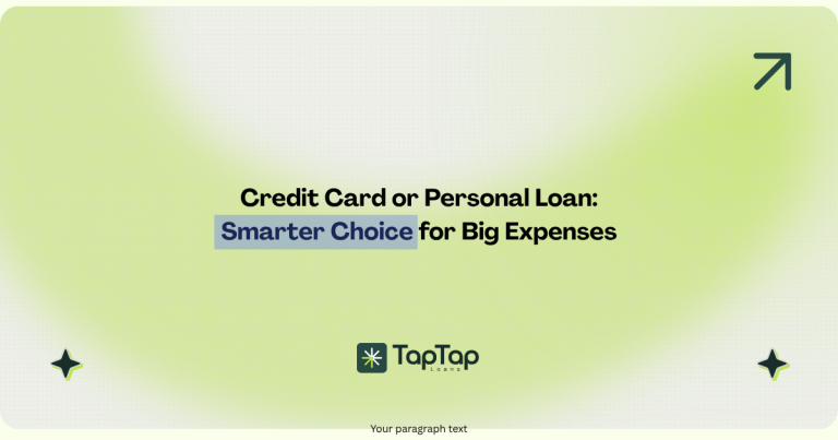 Personal loan vs credit card comparison in India for large expenses