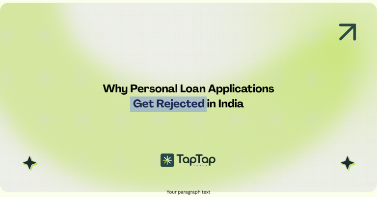 Personal loan application rejected in India due to FOIR and CIBIL issues