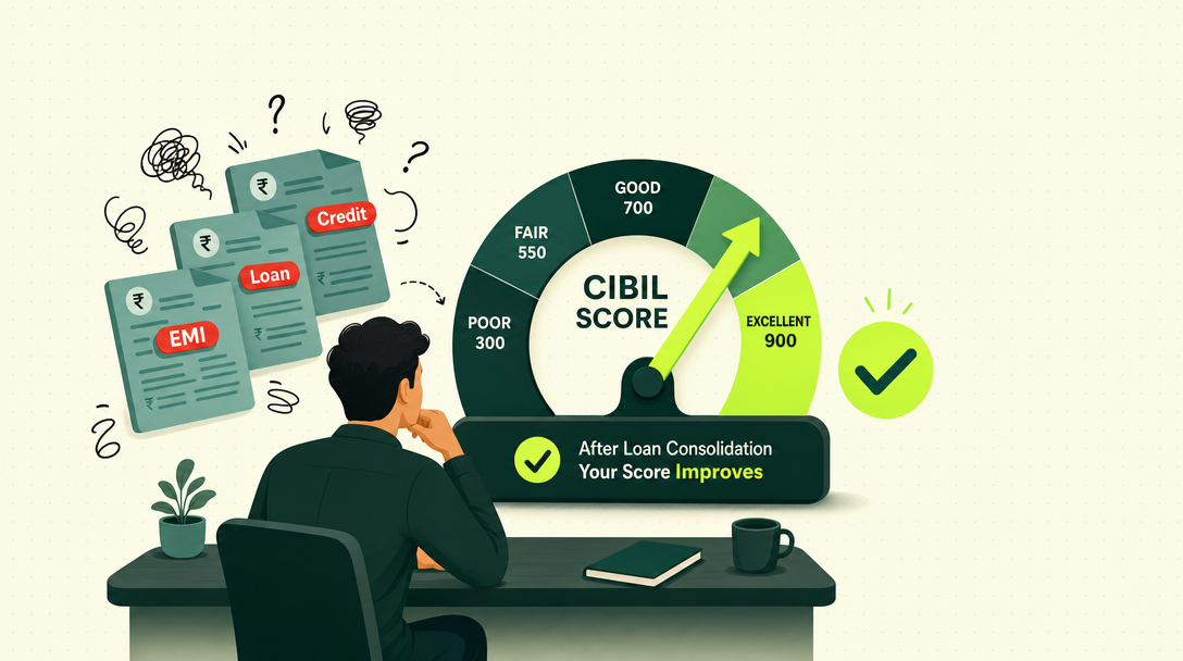 How Loan Consolidation Affects Your CIBIL Score (What No One Tells You)