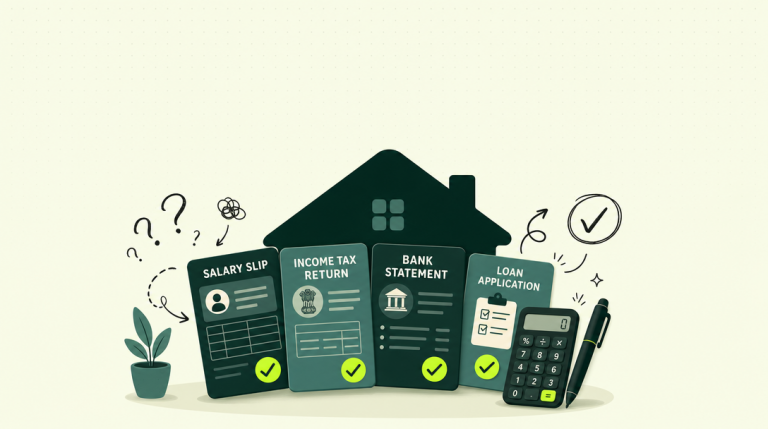 Home loan documents required including KYC, income proof, bank statements and property papers
