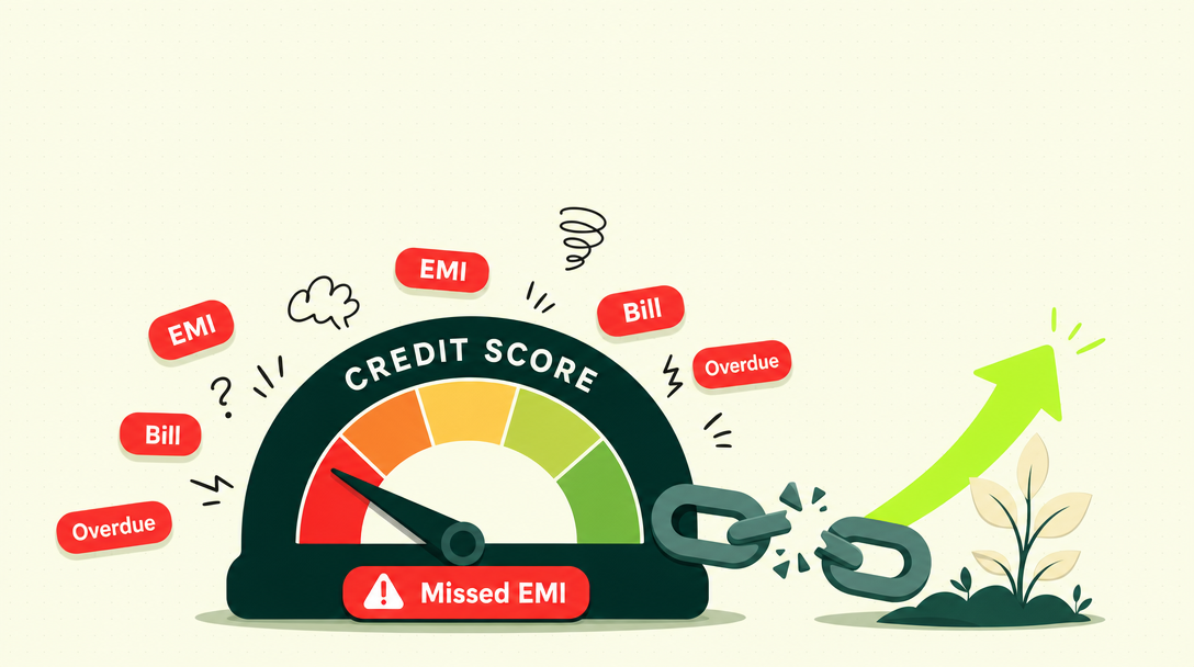 How Missed EMIs Affect Your CIBIL Score (And How to Recover)