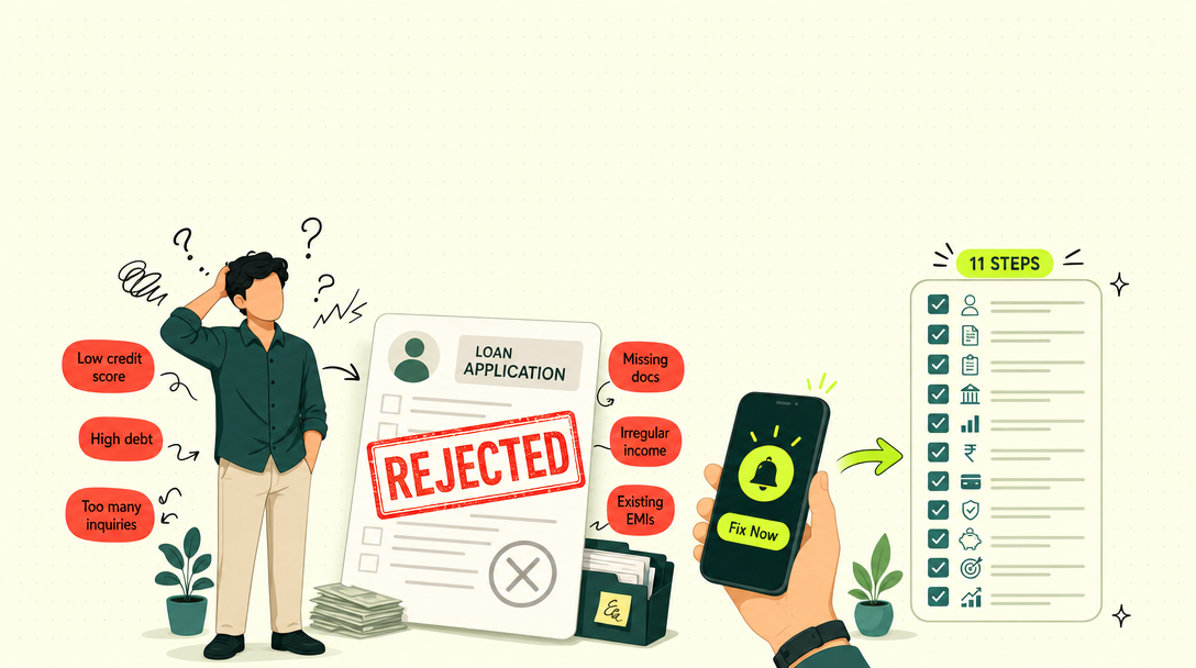 Personal Loan Rejected? 11 Real Reasons & Exactly How to Fix Them (2026 India)