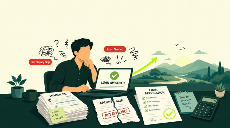 Personal loan for self-employed without salary slip using ITR, GST returns and bank statements