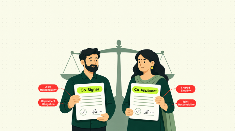 Co-signer vs co-applicant comparison for loans in India
