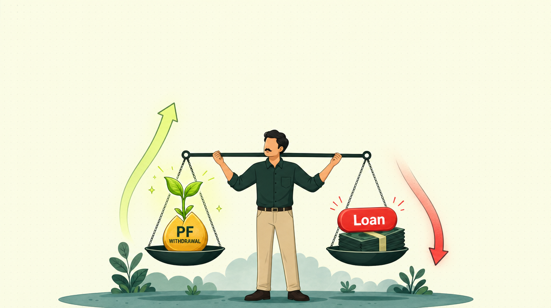 PF Withdrawal vs Personal Loan: Which Costs You Less Over a Lifetime?