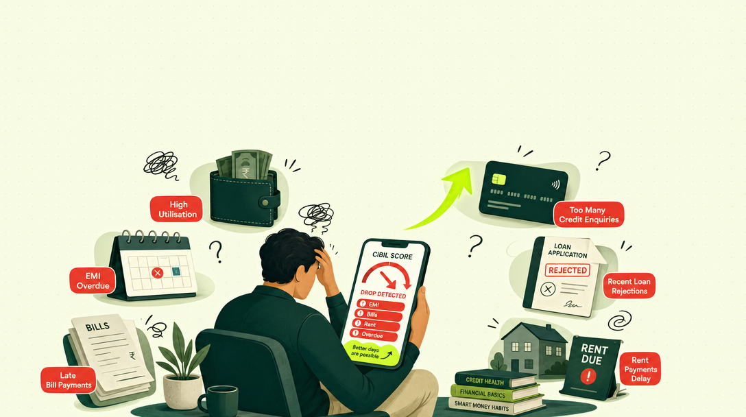Why Did My CIBIL Score Drop? 11 Causes and How to Diagnose Each One