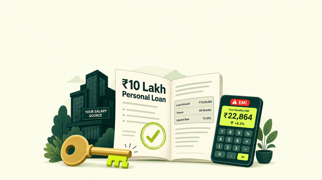 ₹10 Lakh Personal Loan: EMI, Salary Required, and How to Get Approved
